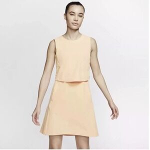 Nike Dryfit dress tennis golf ace flex Peach Small Sunset Haze C19806-885‎ EUC